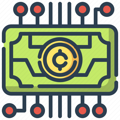 Digital currency, crypto, coin, blockchain, payment, online, money icon - Download on Iconfinder