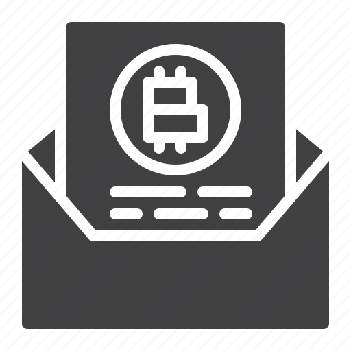 Cryptocurrency, bitcoin, envelope, mail icon - Download on Iconfinder