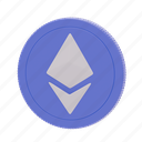 ethereum, coin, cryptocurrency, blockchain, crypto, business, money, finance