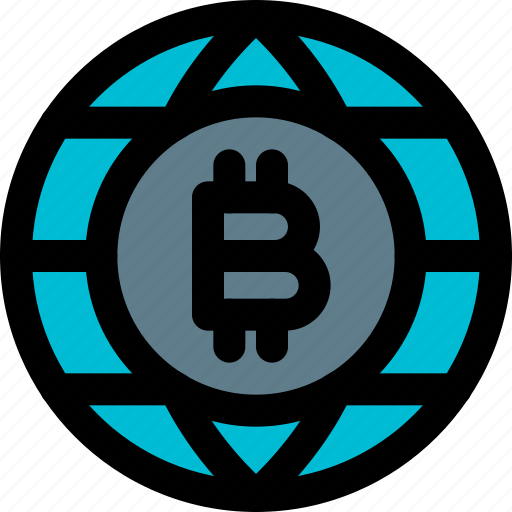Bitcoin, globe, money, crypto, currency icon - Download on Iconfinder