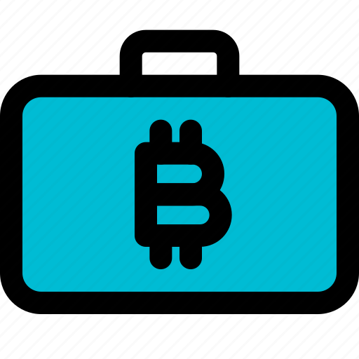Bitcoin, suitcase, money, crypto, currency icon - Download on Iconfinder