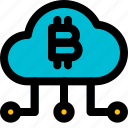 cloud, bitcoin, network, money, crypto, currency