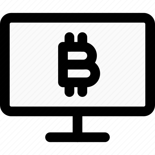 Computer, bitcoin, crypto, currency, digital icon - Download on Iconfinder