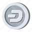 dash, cryptocurrency, crypto, digital currency, money, blockchain, coin 