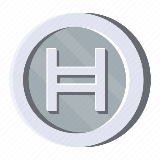 Hedera, cryptocurrency, crypto, digital currency, money, blockchain, silver coin icon - Download on Iconfinder