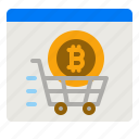 coin, bitcoin, shopping, online, website