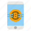crypto, mobile, phone, cryptocurrency, token 