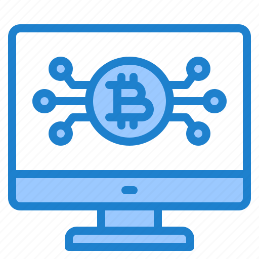 Computer, bitcoin, cryptocurrency, coin, digital, currency icon - Download on Iconfinder