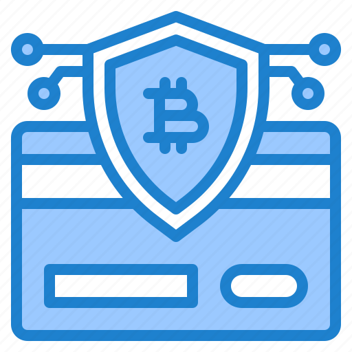 Credit, card, protect, bitcoin, cryptocurrency, digital, currency icon - Download on Iconfinder