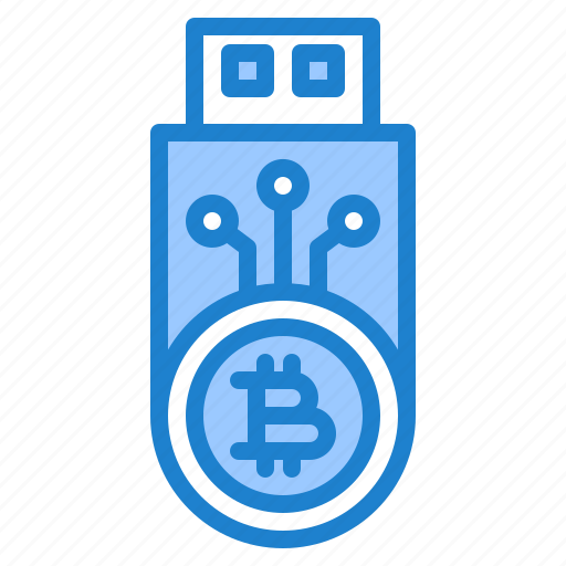 Usb, bitcoin, cryptocurrency, coin, digital, currency icon - Download on Iconfinder