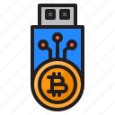 usb, bitcoin, cryptocurrency, coin, digital, currency