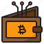 wallet, bitcoin, cryptocurrency, money, digital, currency 