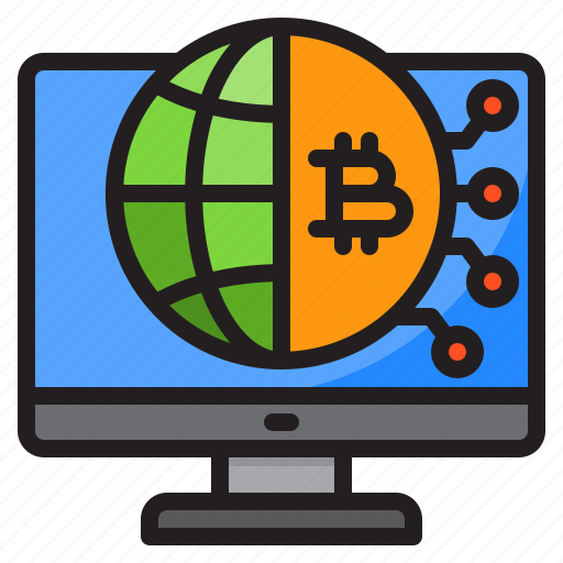 World, bitcoin, cryptocurrency, coin, digital, currency icon - Download on Iconfinder