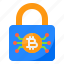 lock, bitcoin, cryptocurrency, coin, digital, currency 