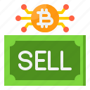 sell, bitcoin, cryptocurrency, coin, digital, currency