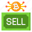 sell, bitcoin, cryptocurrency, coin, digital, currency 
