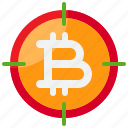 target, bitcoin, cryptocurrency, coin, digital, currency