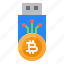 usb, bitcoin, cryptocurrency, coin, digital, currency 
