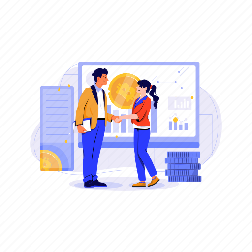Exchange, financial, payment, commerce, crypto, cryptography, currency illustration - Download on Iconfinder