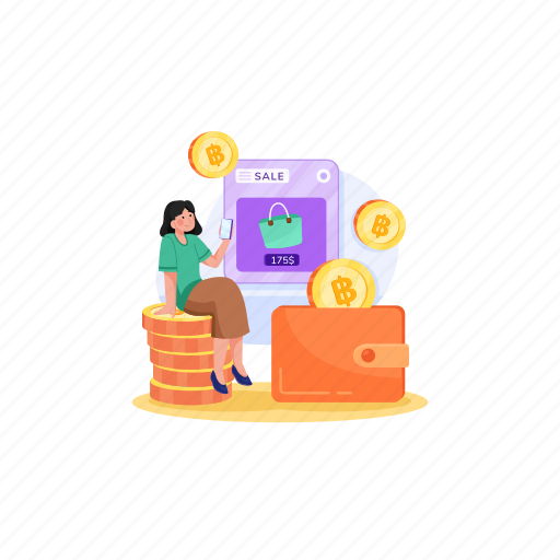 Cryptography, currency, crypto, finance, money, digital, bitcoin illustration - Download on Iconfinder