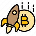 cryptocurrency, crypto, digital, currency, rocket, boost, bitcoin