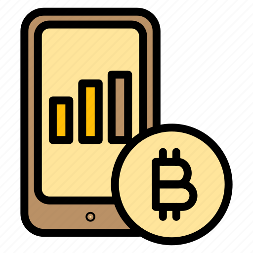 Cryptocurrency, crypto, digital, currency, mobile, stats, bitcoin icon - Download on Iconfinder