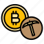 cryptocurrency, crypto, digital, currency, pickaxe, mining, bitcoin 