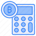 bitcoin, calculator, accounting, calculation, reckoner, cryptocurrency, totalizer