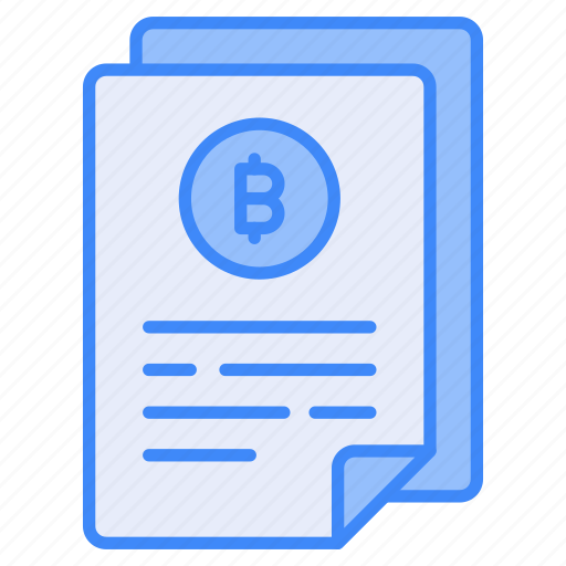 Bitcoin, document, cryptocurrency, information, paper, btc, crypto icon - Download on Iconfinder
