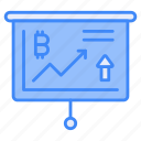 bitcoin, growth, chart, cryptocurrency, crypto, presentation