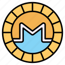 monero, coin, crypto, digital, currency, cryptocurrency, money