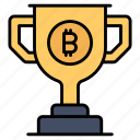 bitcoin, reward, trophy, cryptocurrency, prize, award, competition