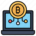 digital, wallet, bitcoin, cryptocurrency, money, currency, laptop