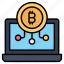 digital, wallet, bitcoin, cryptocurrency, money, currency, laptop 