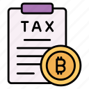 bitcoin, cryptocurrency, tax, document, crypto, digital, money