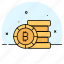 bitcoin, cryptocurrency, coins, asset, finance, money, currency 