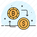cryptocurrency, exchange, bitcoin, dollar, coin, digital, currency