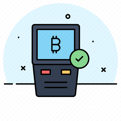Bitcoin, atm, machine, withdraw, digital, money, currency icon - Download on Iconfinder
