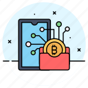 digital, wallet, bitcoin, cryptocurrency, money, currency, purse