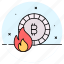 bitcoin, cryptocurrency, loss, crises, crypto, fire, flame 