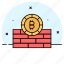 bitcoin, wall, cryptocurrency, digital, currency, money, crypto 