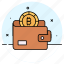 bitcoin, wallet, digital, cryptocurrency, money, currency, purse 