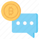 bitcoin, chat, conversation, communication, cryptocurrency, message, financial
