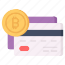 bitcoin, debit, credit, card, cryptocurrency, digital, money