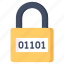 encryption, security, padlock, binary, code, digital, protection 