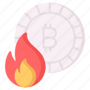 bitcoin, cryptocurrency, loss, crises, crypto, fire, flame