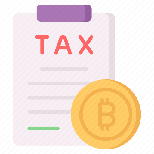 Bitcoin, cryptocurrency, tax, document, crypto, digital, money icon - Download on Iconfinder