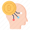 bitcoin, mind, cryptocurrency, thinking, digital, currency, money