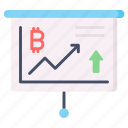 bitcoin, growth, chart, cryptocurrency, crypto, presentation, money