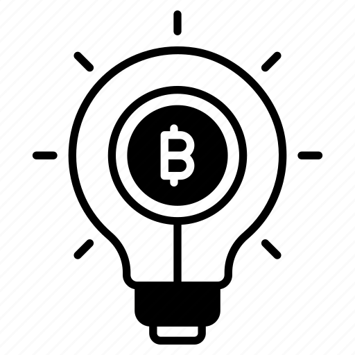 Bitcoin, cryptocurrency, idea, crypto, bulb, innovation, light icon - Download on Iconfinder